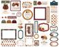 Preview: Carta Bella - Stanzteile & Anhänger "Here Comes Autumn" Ephemera Frames & Tags