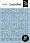 Preview: Echo Park - Aufkleber "Essentials Blue Alpha" Sticker 