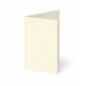 Preview: Trippelkarte - Leporello 220g/m² DIN B6 3-Fach in struktur naturell