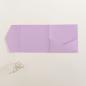 Pocketfold-Karte Quadrat (15x15) Premium-Karton "Lavendel " Exklusiv Line