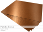 Cardstock "Metallic" - Bastelpapier 250g/m² DIN A4 in metallic-bronze- 25 Bogen