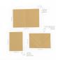 Preview: Faltkarte mit Briefumschlag DIN B6 in kraft sand