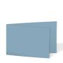 Preview: Doppelkarte - Faltkarte 220g/m² DIN A6 quer in graublau