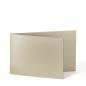Doppelkarte - Faltkarte 250g/m² DIN A6 quer in metallic sand