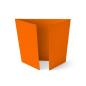 Altarfalz-Karte quadratisch (14,8x14,8cm) 240g/m² in orange