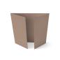 Altarfalz-Karte quadratisch (14,8x14,8cm) 240g/m² in taupe