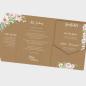 Preview: Pocketfold Karte 15x15cm quadratisch