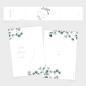 Preview: Pocketfold Einladung "Geometric Eukalyptus" B6