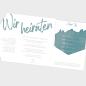 Preview: Pocketfold Karte 15x15cm quadratisch