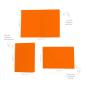 Preview: Faltkarte mit Briefumschlag DIN B6 in orange