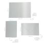Preview: Faltkarte mit Briefumschlag DIN A5 in metallic perlsilber