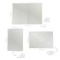 Preview: Faltkarte mit Briefumschlag DIN A5 in metallic polarweiss