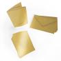 Preview: Passepartoutkarte mit ovalem Ausschnitt und Briefumschlag, DIN C6 in metallic gold