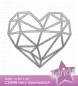 Preview: Kulricke Stanzschablone "Geometrie Herz" Craft Die | Stanze