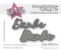 Preview: Kulricke Stanzschablone "Danke mit Schatten" Craft Die
