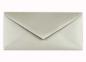 Briefumschlag DIN lang in metallic-persilber, 120g, ohne Fenster, Nassklebung