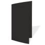 Preview: Faltkarte DIN Lang 220g/m² in struktur schwarz