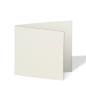 Doppelkarte - Faltkarte quadratisch 15x15cm, 250g/m² in recycling wollweiss