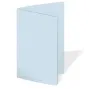 Preview: Doppelkarte - Faltkarte 240g/m² DIN A6 in hellblau