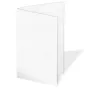 Preview: Doppelkarte - Faltkarte 240g/m² DIN A5 in leinen (weiss)