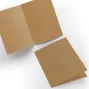 Preview: Doppelkarte - Faltkarte 220g/m² DIN A6 in kraft braun