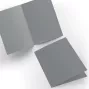 Preview: Doppelkarte - Faltkarte blanko 240g/m² DIN A6 in steingrau