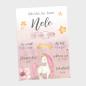 Preview: Geburtsposter "Baby Unicorn" | Geburtstafel | Geburtsdaten | Geburtsbild | Geburt Geschenk