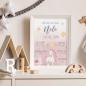 Preview: Geburtsposter "Baby Unicorn" | Geburtstafel | Geburtsdaten | Geburtsbild | Geburt Geschenk