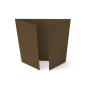 Altarfalz-Karte quadratisch (14,8x14,8cm) 220g/m² in braun