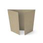 Altarfalz-Karte quadratisch (14,8x14,8cm) 220g/m² in kraft grau