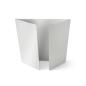 Altarfalz-Karte quadratisch (14,8x14,8cm) 300g/m² in metallic polarweiss