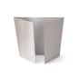 Preview: Altarfalz-Karte quadratisch (14,8x14,8cm) 300g/m² in metallic puderrosa