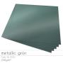 Preview: Cardstock "Metallic" 12"x12"  250g/m² (30,5 x 30,5cm) in metallic grün