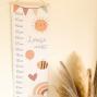 Preview: Messleiste "Boho" | Messlatte | Geschenkidee | Personalisiertes Geschenk | Kinderzimmerdeko