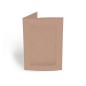 Passepartoutkarte rechteck 3-Fach DIN A6 in kraft rose