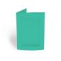 Passepartoutkarte rechteck 3-Fach DIN A6 in struktur türkis