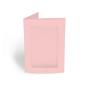 Passepartoutkarte rechteck 3-Fach DIN A6 in babypink