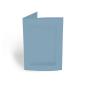 Passepartoutkarte rechteck 3-Fach DIN A6 in graublau