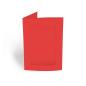 Passepartoutkarte rechteck 3-Fach DIN B6 in rot