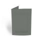 Passepartoutkarte rechteck 3-Fach DIN A6 in schiefergrau