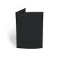 Passepartoutkarte rechteck 3-Fach DIN A6 in schwarz
