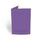 Passepartoutkarte rechteck 3-Fach DIN A6 in violett