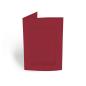 Passepartoutkarte rechteck 3-Fach DIN A6 in weinrot