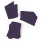 Preview: Passepartoutkarte mit rechteckigem Ausschnitt und Briefumschlag, DIN C6 in aubergine