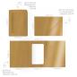 Preview: Passepartoutkarte mit rechteckigem Ausschnitt und Briefumschlag, DIN C6 in metallic coffee