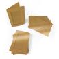 Preview: Passepartoutkarte mit rechteckigem Ausschnitt und Briefumschlag, DIN C6 in metallic coffee