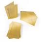 Preview: Passepartoutkarte mit rechteckigem Ausschnitt und Briefumschlag, DIN C6 in metallic gold