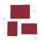 Preview: Faltkarte mit Briefumschlag DIN B6 in weinrot