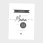 Preview: Spruchposter "Black White" | Geschenkidee | Personalisiert | Muttertag | Wanddeko