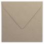 Briefumschlag 11x11cm in kraft grau 100g ohne Fenster, Nassklebung